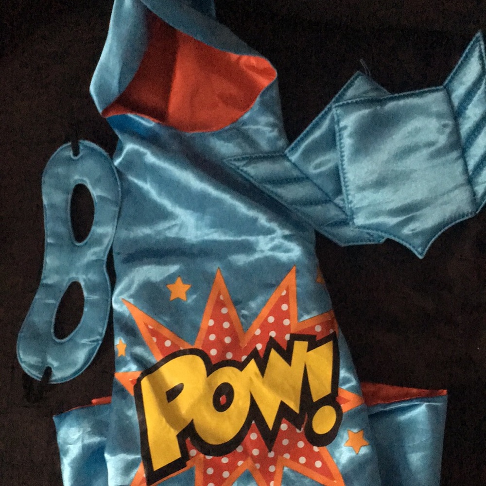 LAST CALL Superhero cape and accessories for dress up
